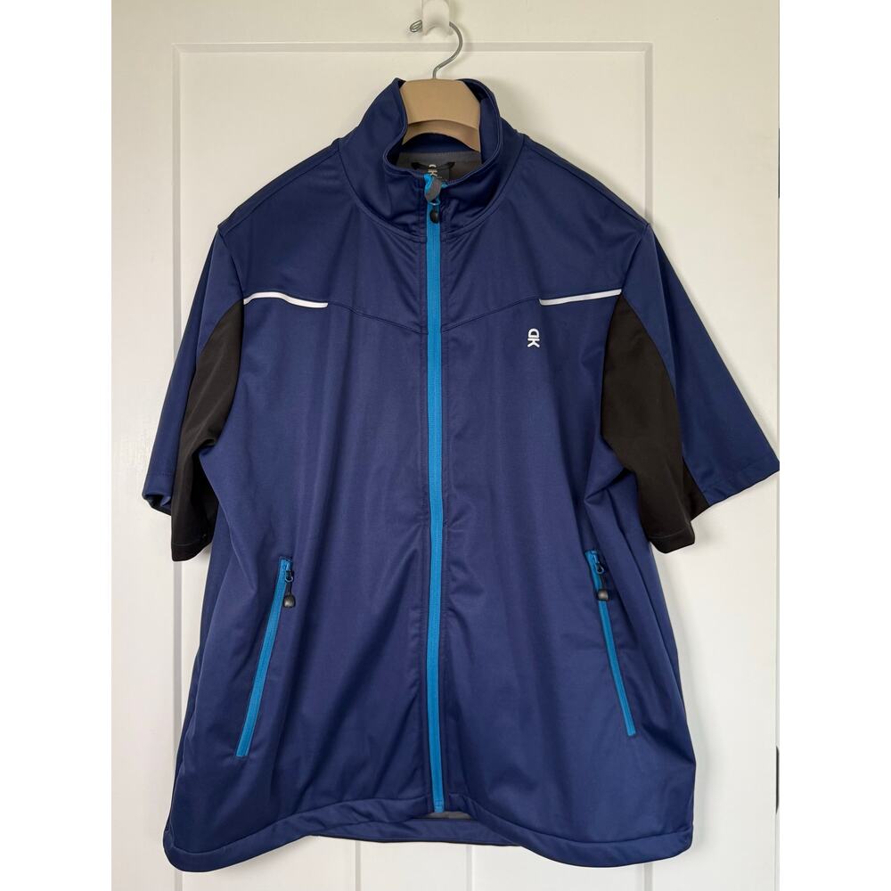 Little Donkey Andy Men's Running Softshell Shirt Jacket Short Sleeve XL